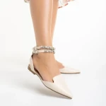 Becky bézs női cipő, műbőrből készült