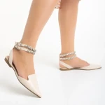 Becky bézs női cipő, műbőrből készült