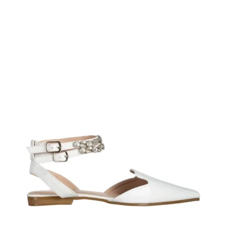 Becky fehér női cipő, műbőrből készült