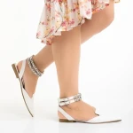 Becky fehér női cipő, műbőrből készült