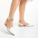 Becky fehér női cipő, műbőrből készült