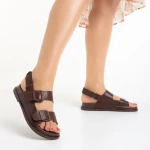 Caprice barna női szandál, műbőrből készült