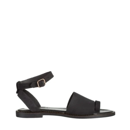 Danessa fekete női szandál, természetes bőrből készült