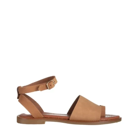 Danessa camel női szandál, természetes bőrből készült