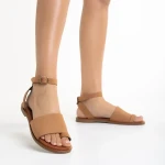 Danessa camel női szandál, természetes bőrből készült