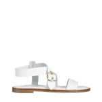 Isaly fehér női szandál, természetes bőrből készült