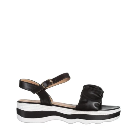 Wilda fekete női szandál, műbőrből készült