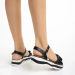 Wilda fekete női szandál, műbőrből készült