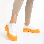 Colette Női fehér és narancssárga  tornacipő textil anyagból