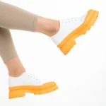 Colette Női fehér és narancssárga  tornacipő textil anyagból