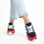 Cery kék és piros női sportcipő