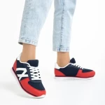 Cery kék és piros női sportcipő