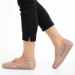 Cartina rózsaszín női mokaszin, műbőrből készült