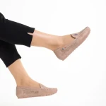 Cartina rózsaszín női mokaszin, műbőrből készült