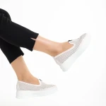 Lala rózsaszín alkalmi női cipő, műbőrből készült