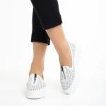 Lala fehér alkalmi női cipő, műbőrből készült