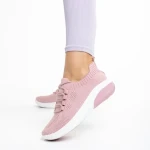 Latifa rózsaszín női sportcipő, textil anyagból készült