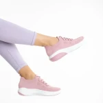 Latifa rózsaszín női sportcipő, textil anyagból készült