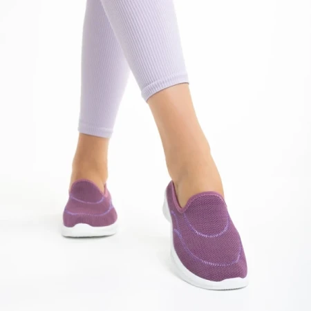 Laneta lila női sportcipő, textil anyagból készült