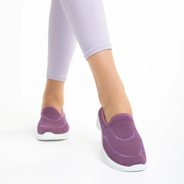 Laneta lila női sportcipő, textil anyagból készült