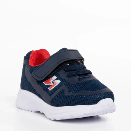 Vanilla kék és piros gyerek sportcipő, textil anyagból készült