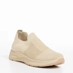 Rhona bézs női sportcipő, textil anyagból készült