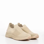 Rhona bézs női sportcipő, textil anyagból készült