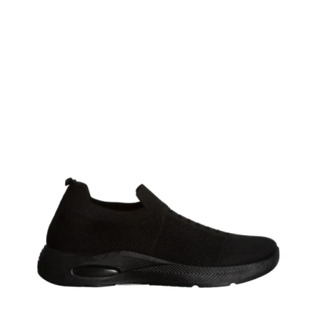 Rhona fekete női sportcipő, textil anyagból készült