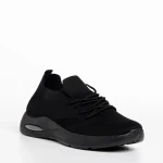 Ricarda fekete női sportcipő, textil anyagból készült