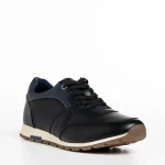 Terrence fekete férfi sportcipő, műbőrből készült