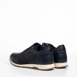 Terrence fekete férfi sportcipő, műbőrből készült