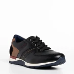 Ilan fekete férfi cipő, műbőrből készült