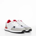 Logan fehér férfi sportcipő, műbőrből és textil anyagból készült