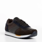 Ramond barna és kék férfi sportcipő, műbőrből készült