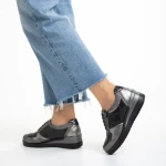 Kaida szürke alkalmi női cipő, műbőrből készült