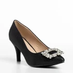 Rylie fekete női cipő, textil anyagból készült