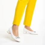 Braulia fehér női cipő, műbőrből készült