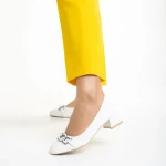 Braulia fehér női cipő, műbőrből készült