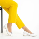 Braulia fehér női cipő, műbőrből készült