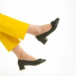 Braulia zöld női cipő, műbőrből készült