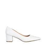 Kaz fehér női cipő, műbőrből készült