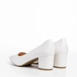 Kaz fehér női cipő, műbőrből készült