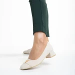 Briella világos bézs női cipő, textil anyagból készült