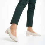 Briella világos bézs női cipő, textil anyagból készült