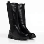 Amiyah fekete női csizma, műbőrből készült