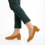 Briella camel női cipő, textil anyagból készült