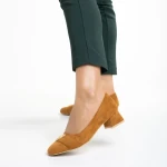 Briella camel női cipő, textil anyagból készült