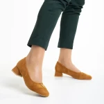 Briella camel női cipő, textil anyagból készült