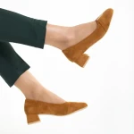 Briella camel női cipő, textil anyagból készült