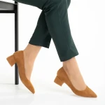 Cataleya camel női cipő, textil anyagból készült